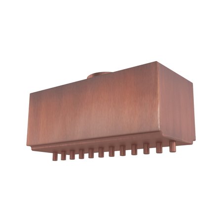 THE OUTDOOR PLUS 36 Rainfall Style Scupper - Copper OPT-RNS36